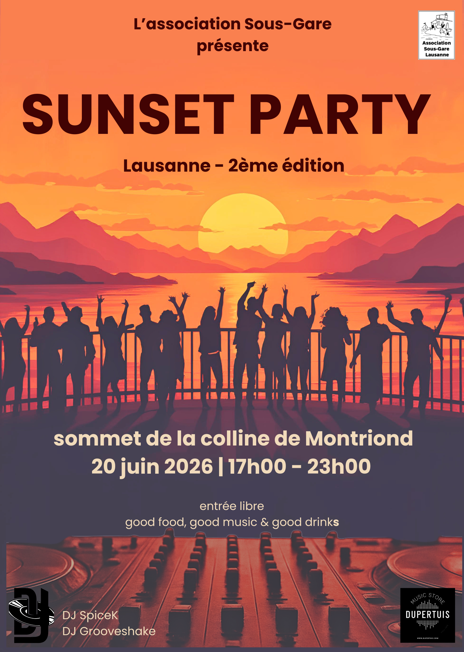 Sunset affiche 2026 A2